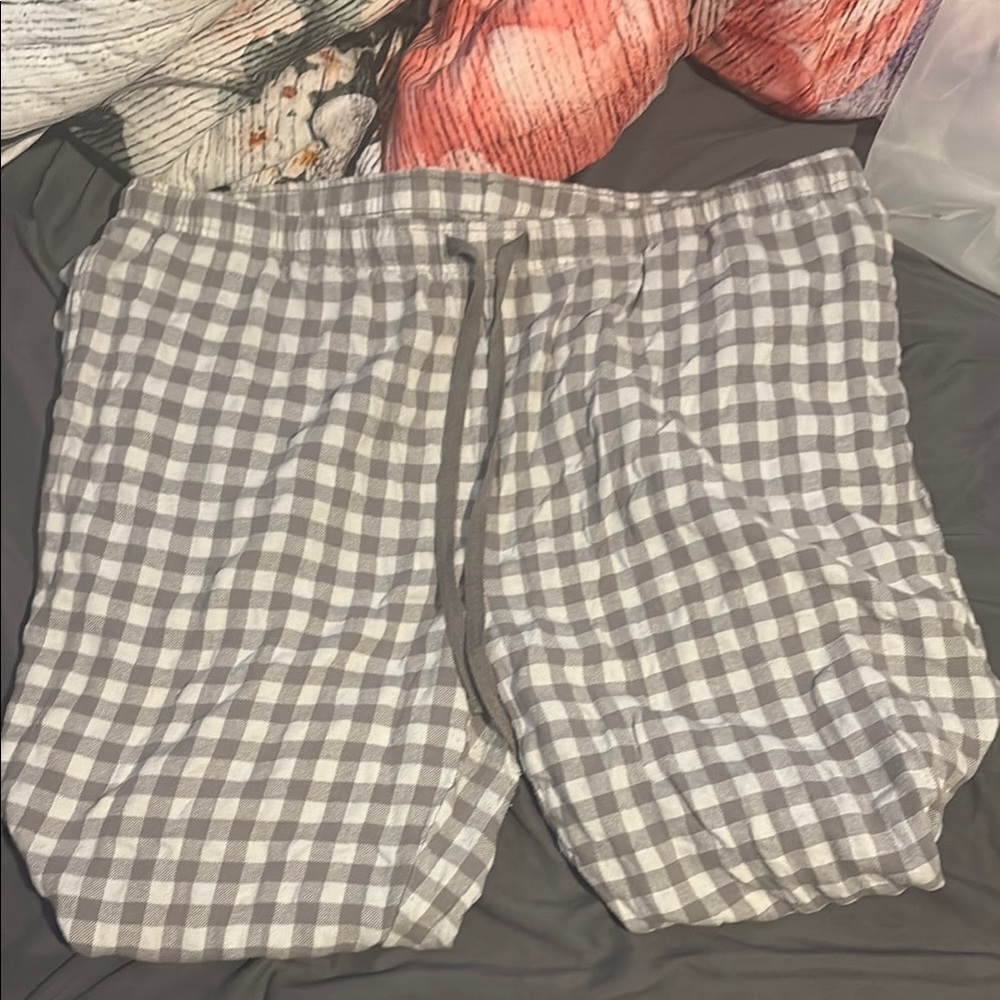 Gray Checkered Shorts